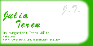 julia terem business card