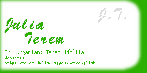 julia terem business card